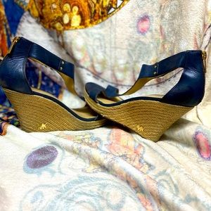 Michael Kors navy blue wedges. Size 9.5